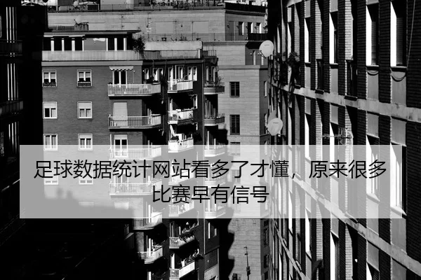 足球数据统计网站看多了才懂，原来很多比赛早有信号
